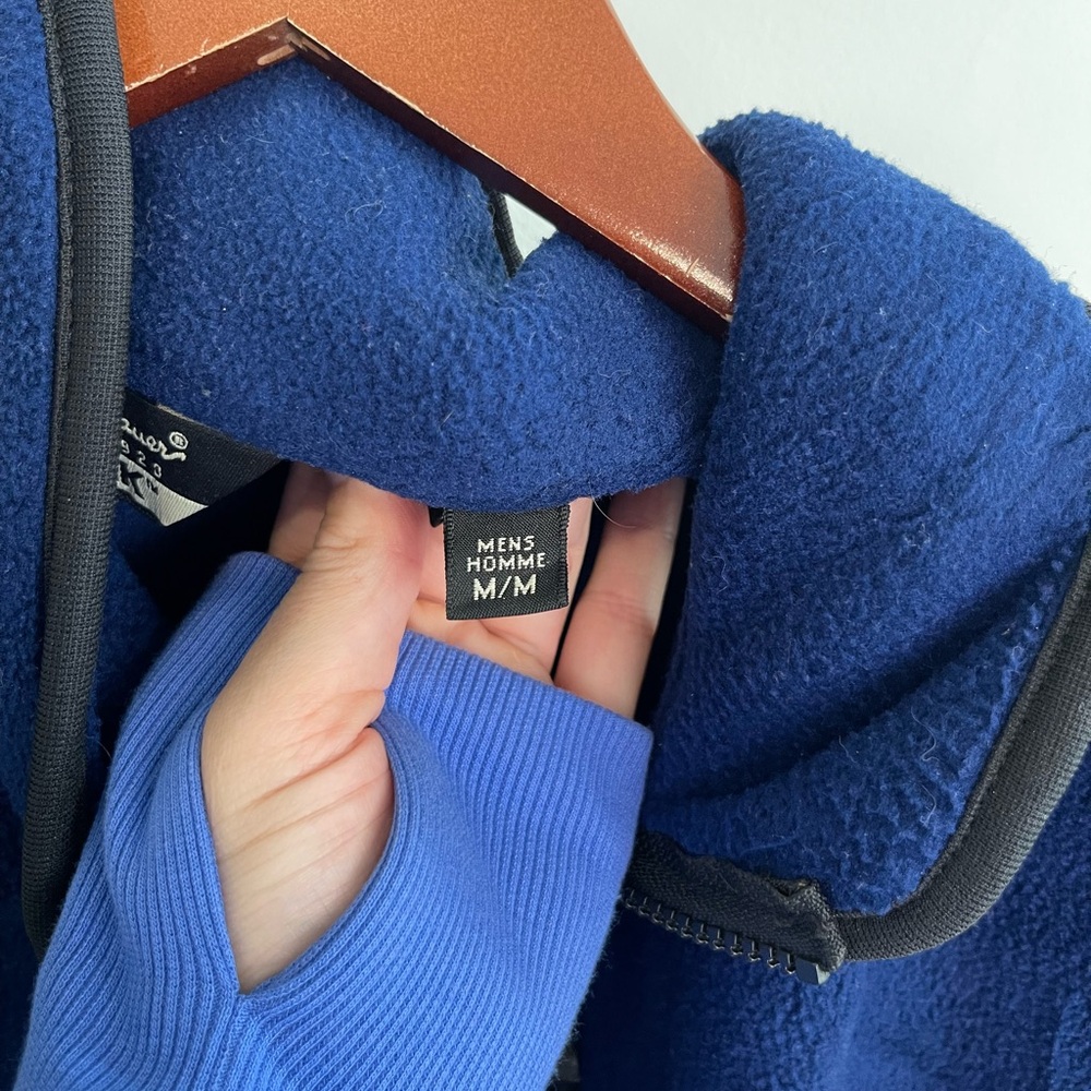 Eddie Bauer Men’s Blue Fleece Vest - Vintage size medium. EBTEK - Picture 4 of 7